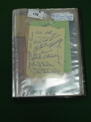 Lot 170 - Scottish Footballer Autographs, 1950s teams -...