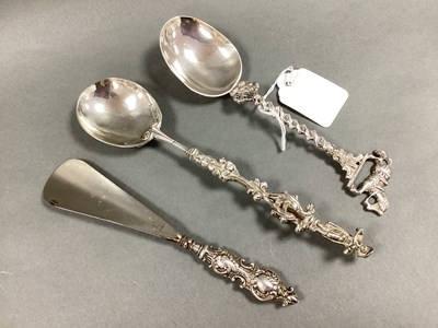 Lot 7 - A Decorative Continental Spoon, the twisted...