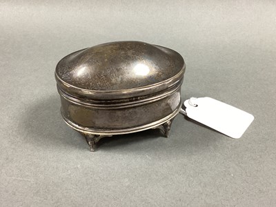Lot 5 - A Hallmarked Silver Trinket Box, Birmingham...