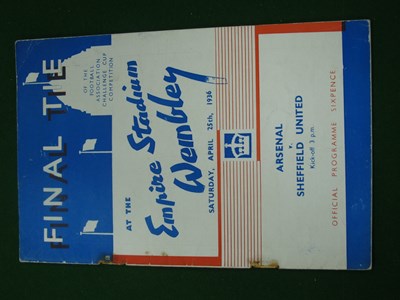 Lot 268 - 1936 F.A. Cup Final Programme, Arsenal v....