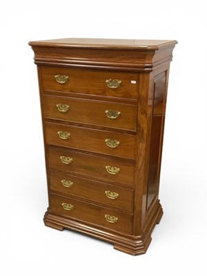 Lot 1420 - Reproduction Lightwood Chest of six Drawers...