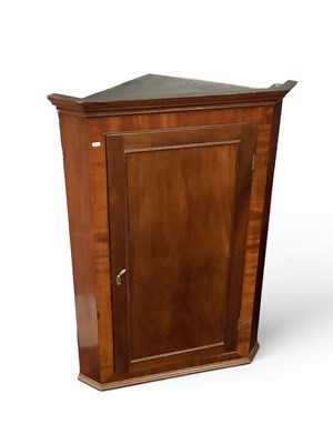 Lot 1575 - XIX Century Mahogany Wall Corner Cupboard with...