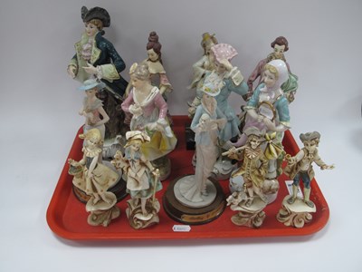 Lot 1159 - Figures, including vintage Capodimonte-style...