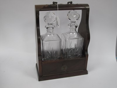 Lot 1335 - A vintage Victorian-style wooden double...