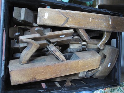 Lot 1365 - Quantity of carpentry wooden hand planes and...