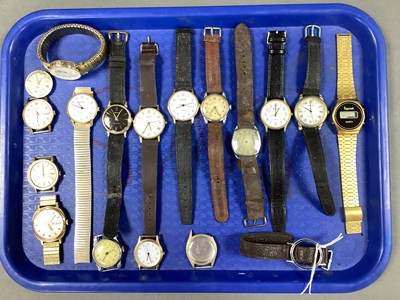Lot 257 - Vintage and Later Gent's Wristwatches,...
