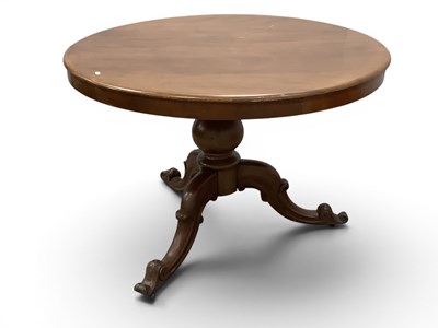 Lot 1477 - XIX Century Mahogany Pedestal Table with...