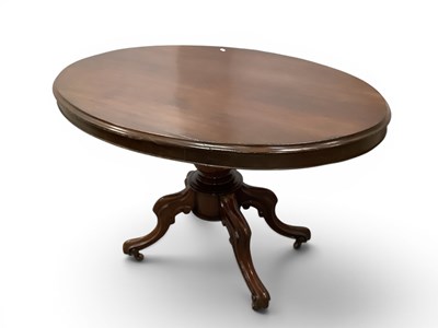 Lot 1543 - XIX Century Mahogany Loo Table with snap...