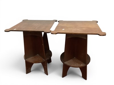 Lot 1497 - Pair of Arts and Crafts Mahogany Occasional...