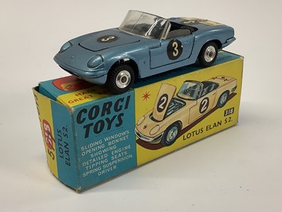 Lot 933 - Original Corgi toys No.318 Lotus Elan S2,...