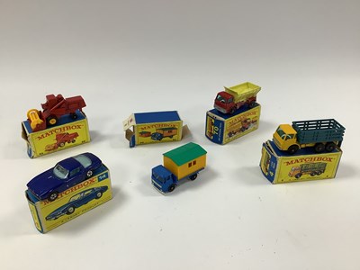 Lot 823 - Five original Matchbox regular wheels Diecast...