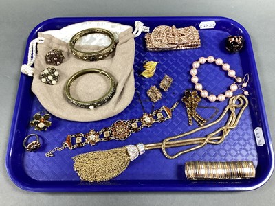 Lot 203 - Heidi Daus; Two Decorative Hinged Bangles,...