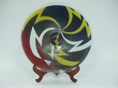 Lot 1132 - John Chipperfield, large studio glass shallow...