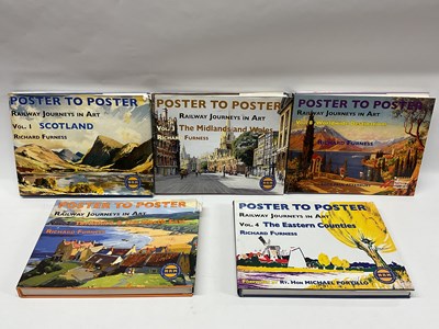 Lot 329 - Five volumes of Poster To Poster Railway...