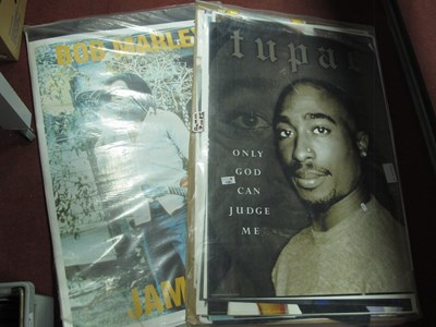 Lot 1091 - Music Posters - Michael Jackson, Bob Marley,...
