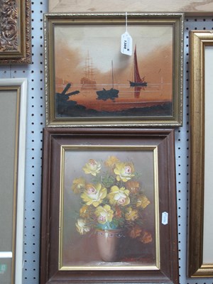 Lot 1388 - Tim Thompson (British born 1951) Boats in...
