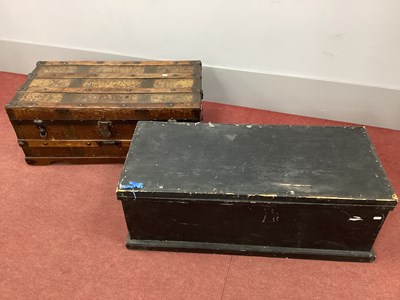 Lot 1375 - XIX Century Reptile Skin Effect Travelling...