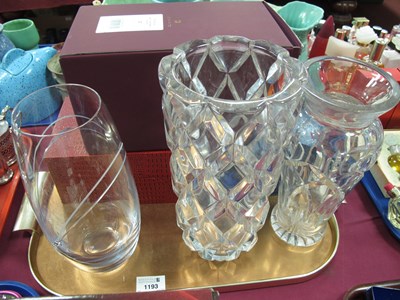 Lot 1193 - Waterford Marquis Glass Vase 25.5cm tall, RCR...