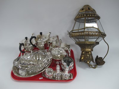 Lot 1248 - Walker & Hall Tea and Coffee Pots, plated tea...
