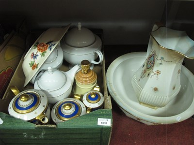 Lot 1032 - Limoges and Excelsior Table Ware, whisky bell,...