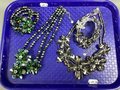 Lot 216 - Butler & Wilson; Two Statement Flower Head...