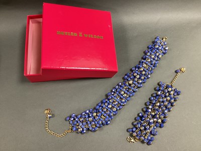 Lot 225 - Butler & Wilson; A Blue Multi-Bead Collar...