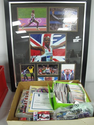 Lot 122 - Mo Farrah Autograph, black pen signed...