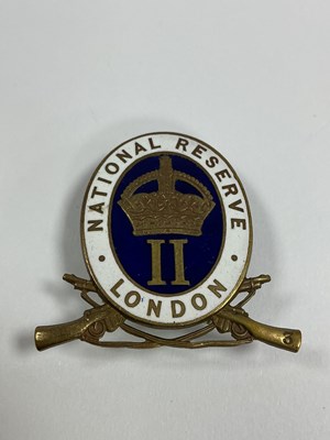 Lot 609 - Pre-WWI National Reserve, London Lapel Badge,...