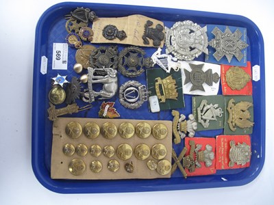 Lot 569 - British Military Cap Badges & Others,...
