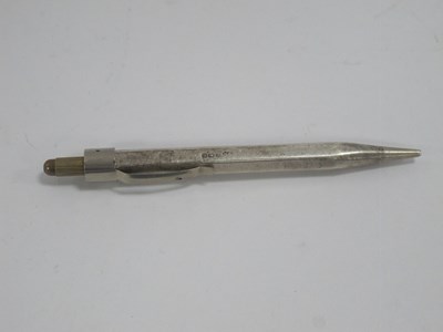 Lot 1219 - A silver propelling pencil hallmarked...