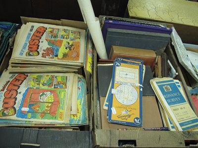 Lot 1052 - Vintage books and magazines, including large...