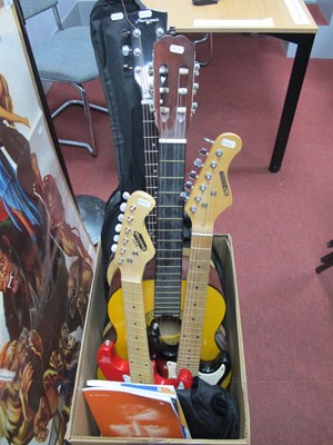 Lot 1270 - Guitars, including three acoustic guitars by...
