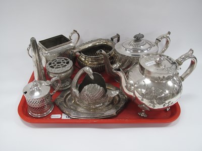 Lot 1192 - Silver-plated tableware, including James Dixon...