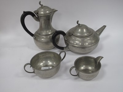 Lot 1312 - An early 20th-century Cameo hand-beaten pewter...