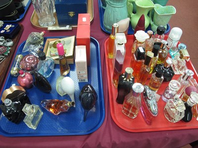 Lot 1186 - Perfume bottles and vanity items, including...