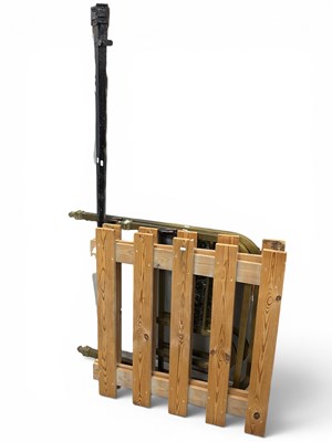 Lot 1453 - An Early XX Century Brass and Iron Single Bed...