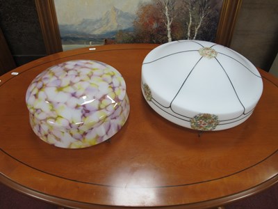 Lot 1007 - Two early XX Century ceiling lights.