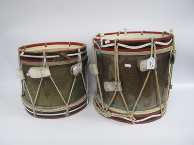 Lot 529 - WWII British Army Marching Snare Drums, larger...