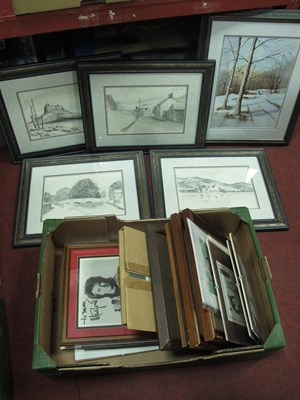 Lot 1013 - Artwork, prints and signed photographs,...