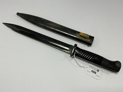 Lot 488 - WWII German K98 Bayonet & Scabbard, various...