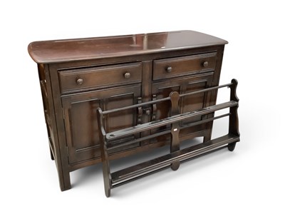 Lot 1560 - A 20th century dark-stained Ercol Old Colonial...