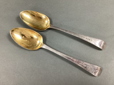 Lot 12 - A Pair of Georgian Hallmarked Silver Bright...