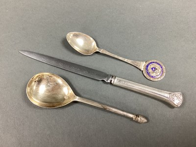 Lot 8 - CJ Vander Ltd; A Hallmarked Silver Spoon,...