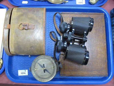 Lot 1314 - Telegraph Woks Galvonmeter, binoculars, Blosta...