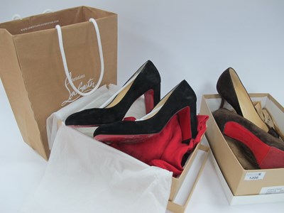 Lot 1206 - Christian Louboutin, Paris Ladies Black High...