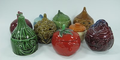 Lot 1136 - Sylvac Kitchen Jars including Chutney, apple...