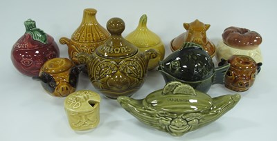 Lot 1147 - Novelty Kitchen Storage Jars, mainly face pots,...