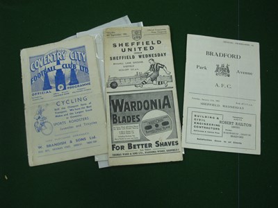 Lot 444 - Sheffield Wednesday Away Programmes, from...