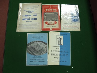Lot 443 - F.A. Cup Semi Final Programmes, 1954 & 60...