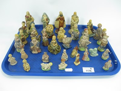 Lot 1176 - Wade Pottery Camelot Figures (5), nursery...